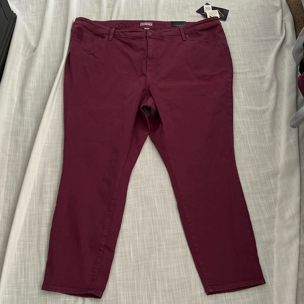 NWT AVA & VIV High Rise Skinny Ankle Size 26W Pants